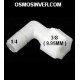 Codo osmosis inversa domestica, conexión de rosta tubo 3/4 (9.95mm) - rosca macho 1/4