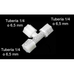 Te igual - conexion rosca tubo 1/4 (6,5mm)