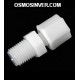 Recta rosca macho 1/4 - tubo 1/4 (6mm) conexión de rosca para osmosis inversa domestica