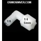 Codo CONEXION ROSCA tubo 1/4 (6mm) - rosca macho 1/8