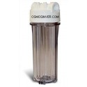 Vaso filtro de cristal 10 pulgadas osmosis inversa 5 etapas estandar